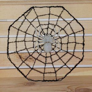 Spiderweb and Bat Halloween Décor